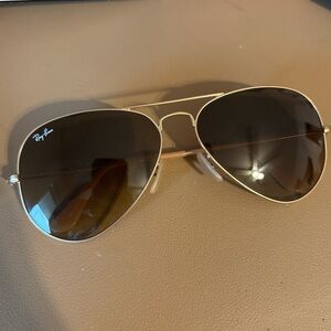 Ray-Ban Gold Aviator Sunglasses